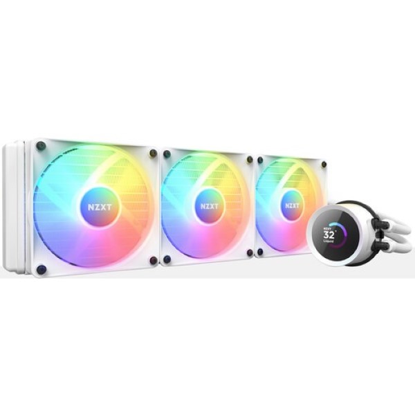 NZXT Kraken 360 RGB 360mm AIO Liquid Cooler with LCD Dispay (White)