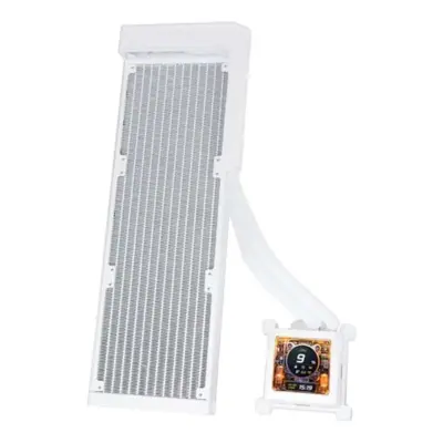 Lian Li HydroShift LCD 360 AIO Liquid CPU Cooler with 2.88in LCD Panel (without fans) White