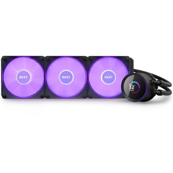 NZXT Kraken 360 RGB 360mm AIO Liquid Cooler with LCD Dispay (Black)