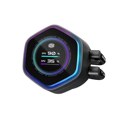 Cooler Master MasterLiquid Atmos II LCD 240mm CPU Liquid Cooler Black