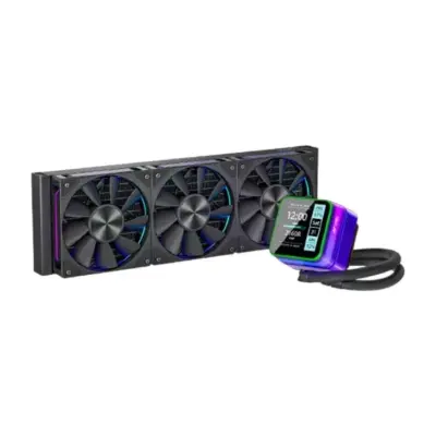 Ant Esports Glacius-360D 360mm ARGB AM5/LGA1851 Black AIO Liquid Cooler with display
