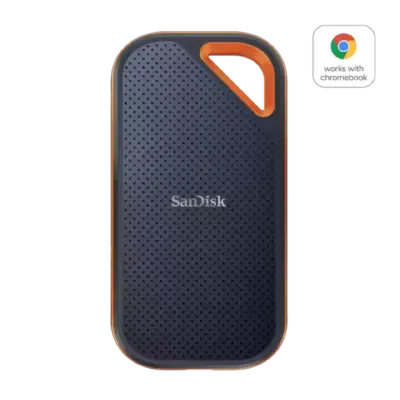 SanDisk 2TB Extreme Pro Portable SSD 2000MB/s R/ W, Upto 3 meter drop protection with IP65 water and dust resistance, Metal Enclosure, PC, MAC & TypeC Smartphone Compatible, 5Y Warranty,External SSD