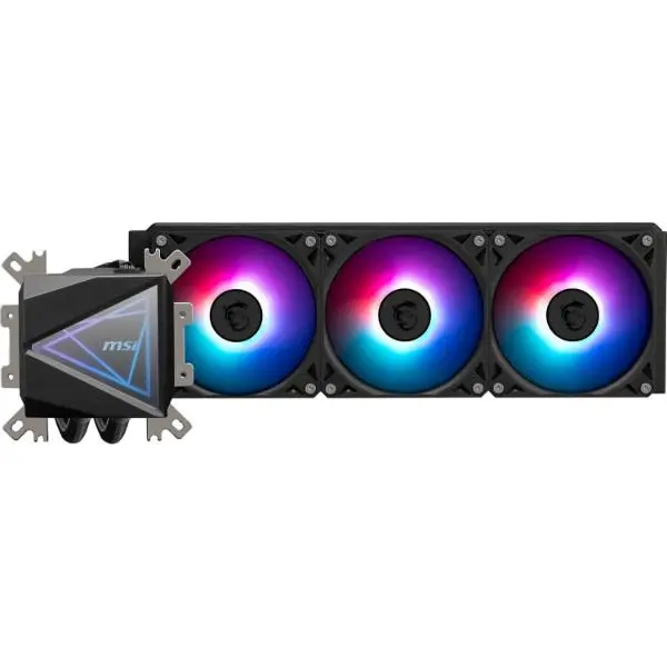 MSI MAG CORELIQUID I360 – AIO ARGB CPU Liquid Cooler – LGA 1700 Ready – Triple 120mm ARGB PWM Fans, Black