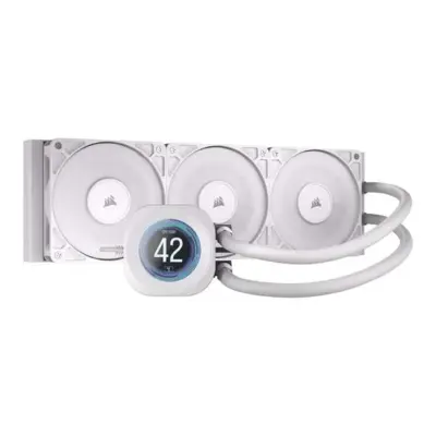 Corsair Nautilus 360 RS LCD Liquid CPU Cooler (White)