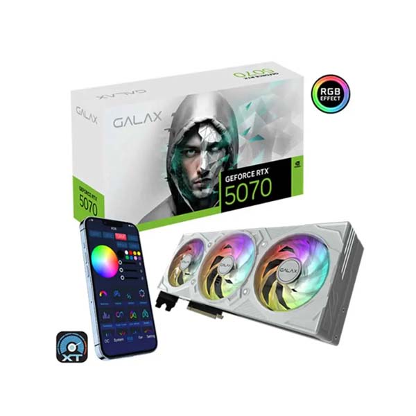 Galax Rtx 5070 EX Gamer 1-Click OC White 12Gb GDDR7 Graphics Card