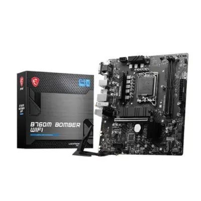 MSI B760M Bomber WIFI Motherboard Supports Intel 12th , 13th & 14th Gen Processors