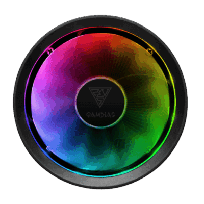 Gamdias Boreas E1L-010 Black RGB 90mm CPU Air Cooler