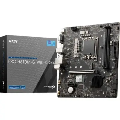 MSI Pro H610M-G Wifi DDR4 Intel LGA 1700 mATX Motherboard Supports Intel 12th , 13th & 14th Gen Processors