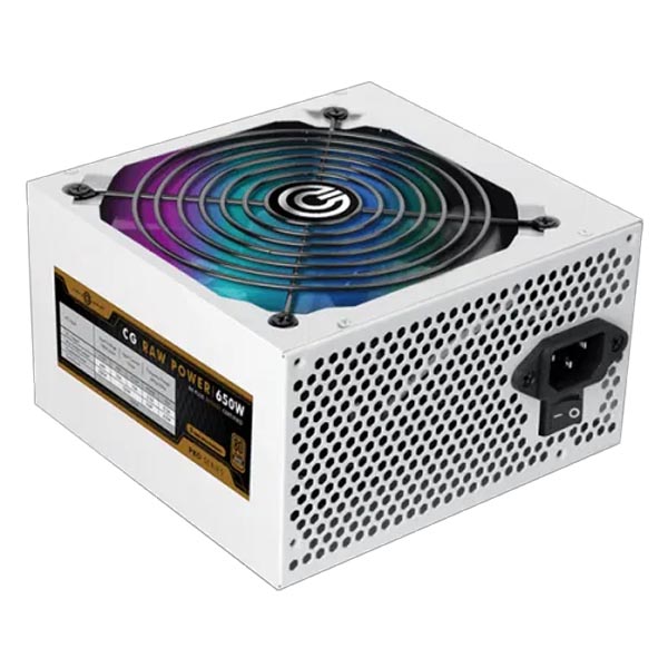 Circle CG Raw Power 650W RGB Pro 80 Plus Bronze SMPS (White)