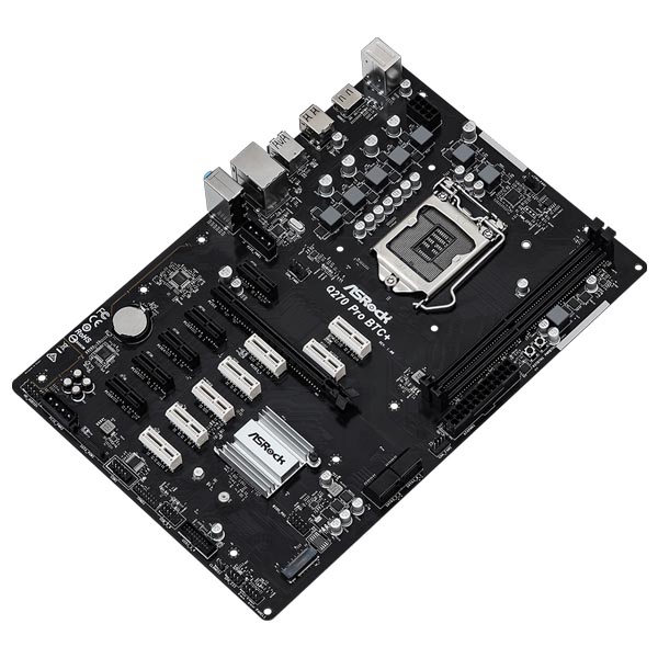 ASRock Q270 PRO BTC+ Mining Board Intel 1151 ATX DDR4 Motherboard