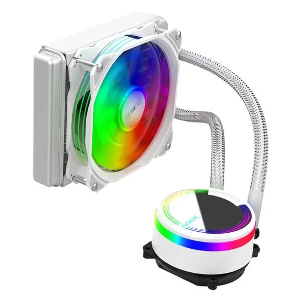 Alseye M120W ARGB 120mm CPU Liquid Cooler (White)
