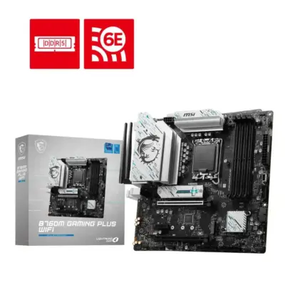 MSI B760M Gaming Plus WIFI DDR5 Motherboard Supports Intel 12th , 13th & 14th Gen Processors