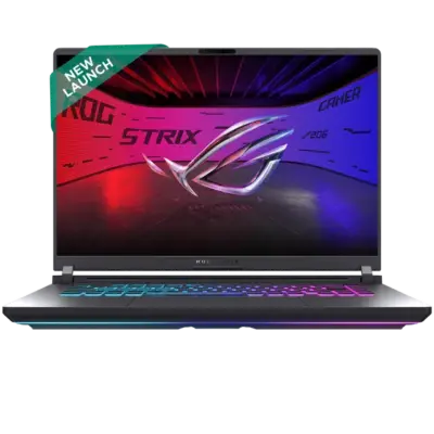 ASUS ROG Strix G16 G615LP-S5022WS Intel Core Ultra 9 Gaming Laptop (32GB, 1TB SSD, Windows 11 Home, 8GB Graphics, 16 inch 240 Hz 2.5K WQXGA IPS Display, NVIDIA GeForce RTX 5070, MS Office Home 2024, Eclipse Gray, 2.65 KG)