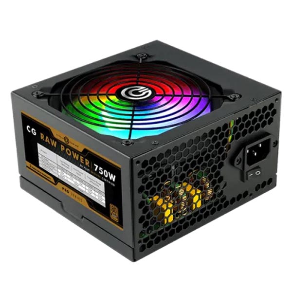 Circle CG Raw Power 750W RGB Pro 80 Plus Bronze SMPS (Black)