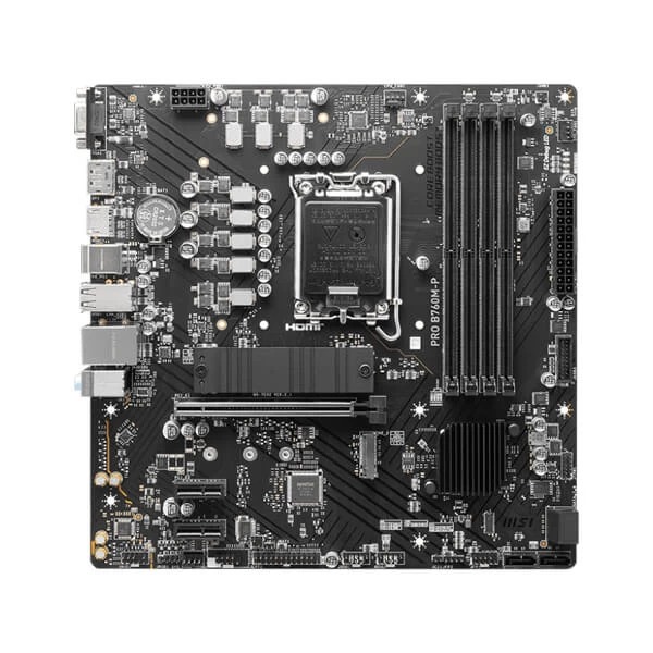 MSI Pro B760M-P DDR5 Motherboard Supports Intel 12th , 13th & 14th Gen Processors