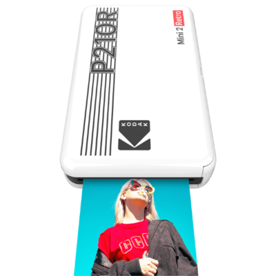 KODAK Mini 2 Retro 4PASS Portable Photo Printer (White)
