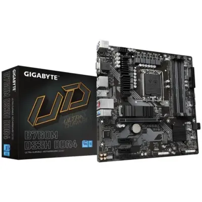 GIGABYTE B760M DS3H DDR4 (rev. 1.0) Intel Motherboard Supports Intel 12th, 13th & 14th Gen Processors
