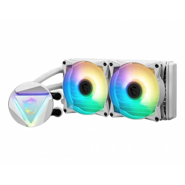 MSI MAG Coreliquid 240R V2 ARGB CPU Liquid Cooler (White)
